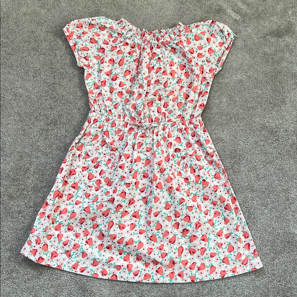 Mini Boden Girls Fruit Pear Dress 7-8 years old
